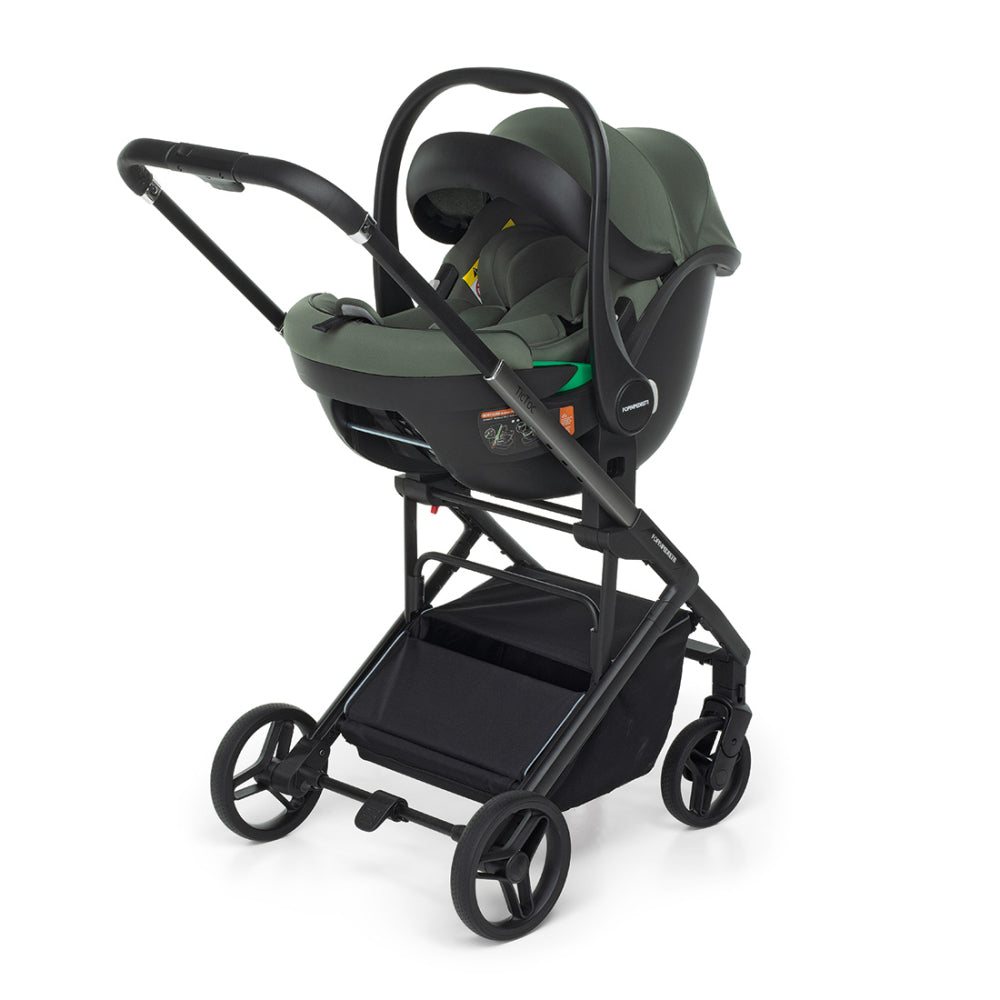 TicToc Stroller Olive + Car Seat + Base + Bag