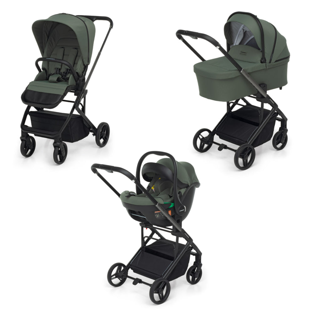 TicToc Stroller Olive + Car Seat + Base + Bag