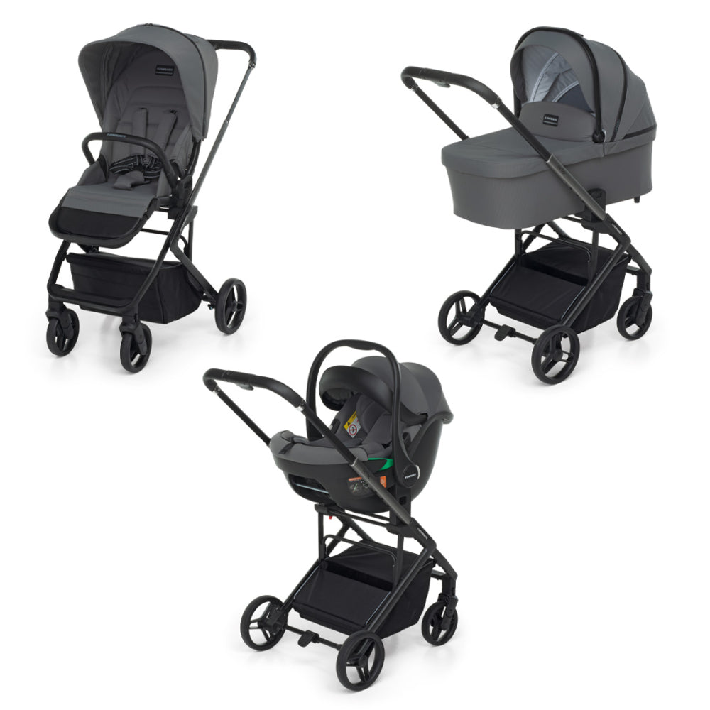 TicToc Stroller Stone + Car Seat + Base + Bag