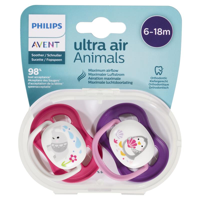 Avent Ultra Soothers Mix Animals 6-18 M