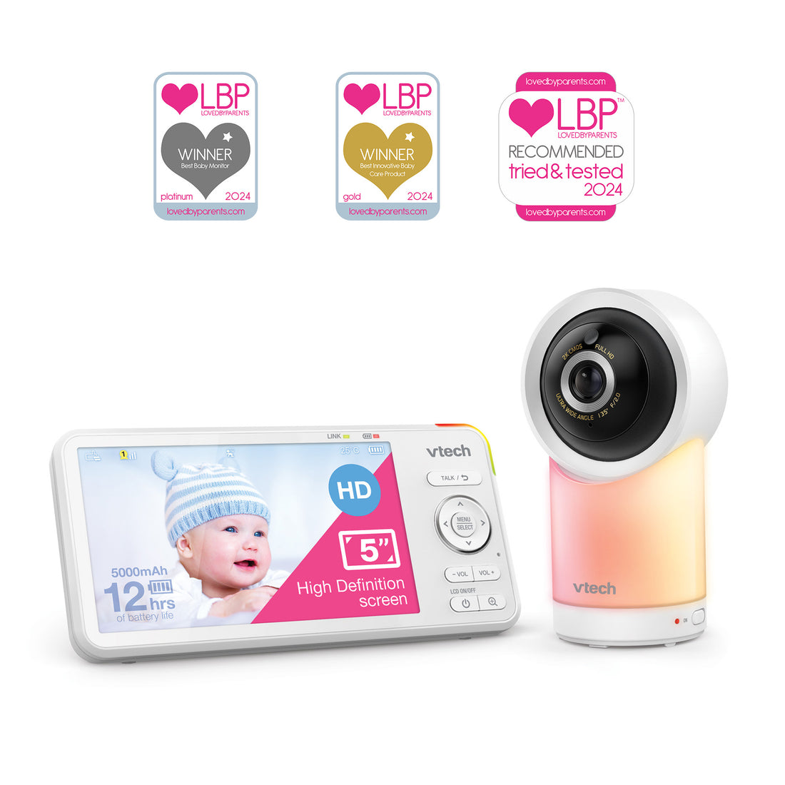 Vtech Digital 5 Inch Smart WI-FI HD Pan Tilt With Remote Access