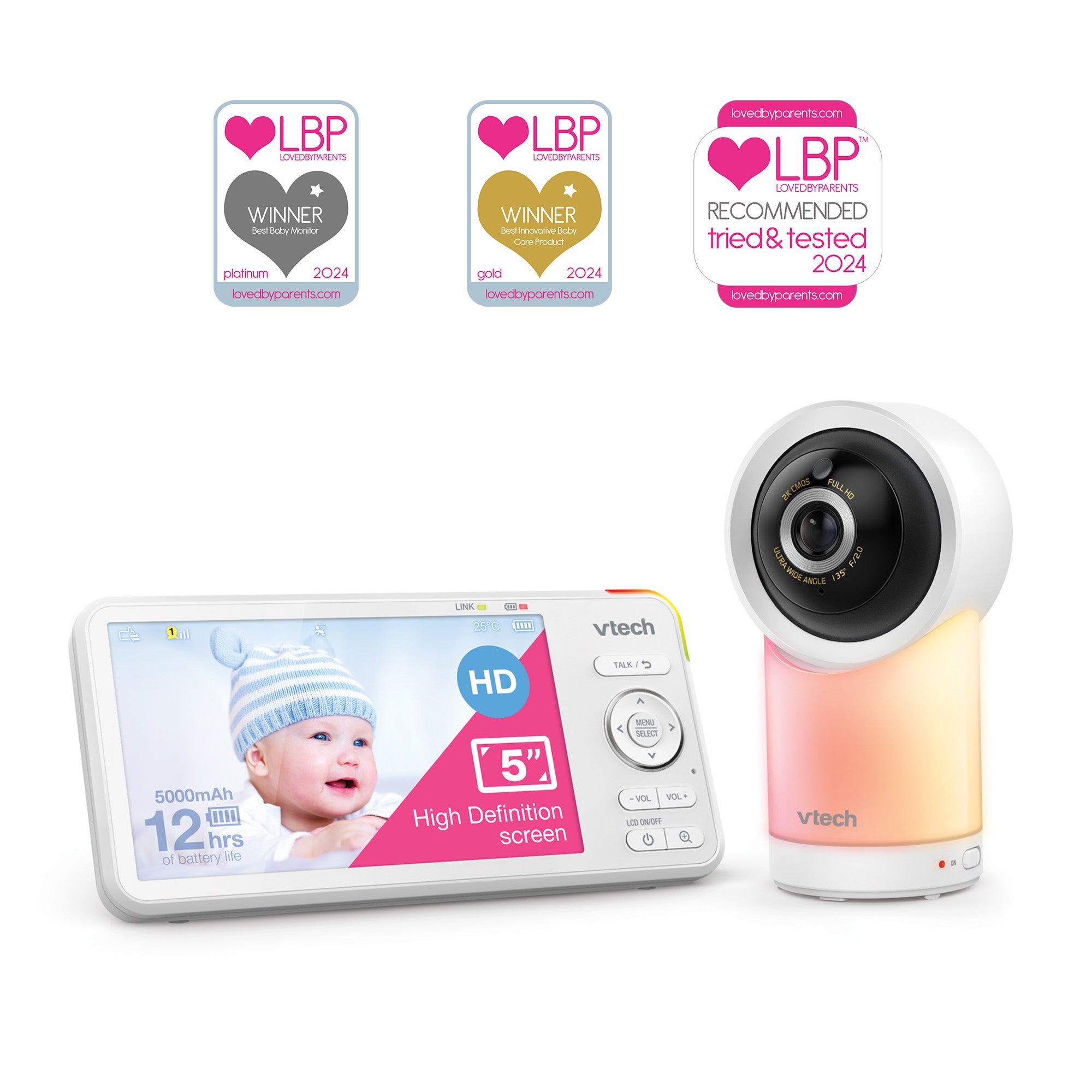 Vtech Digital 5 Inch Smart WI-FI HD Pan Tilt With Remote Access