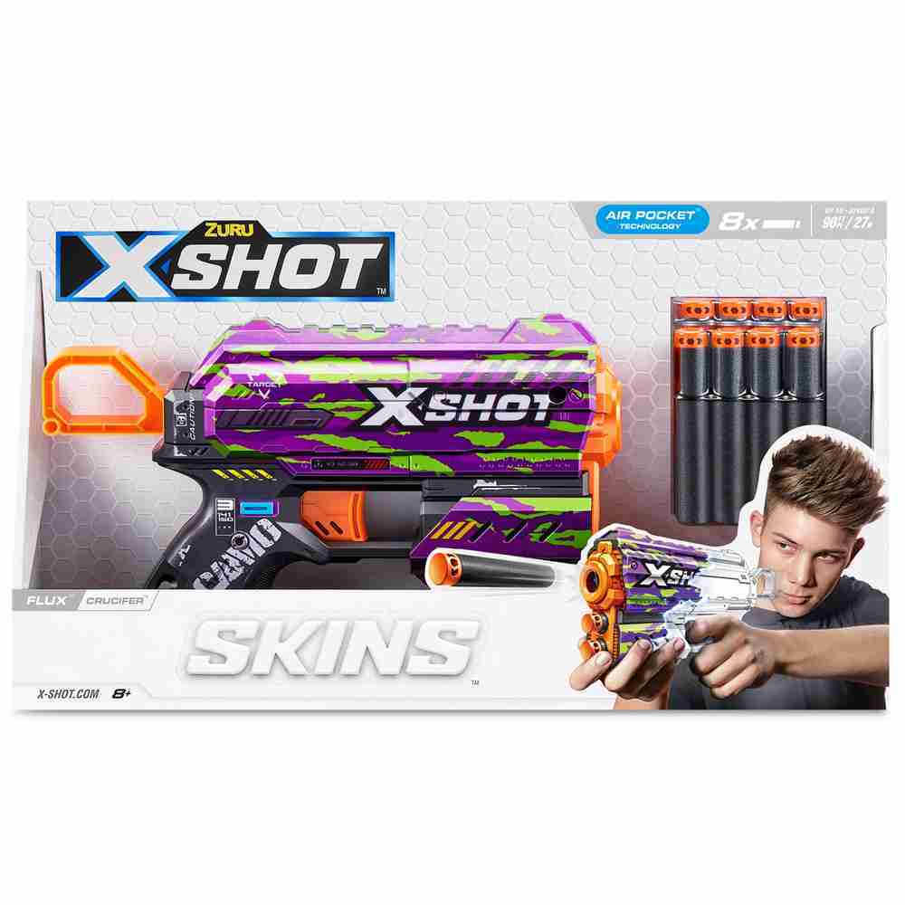 X-Shot Skins Flux Crucifer Blaster Purple