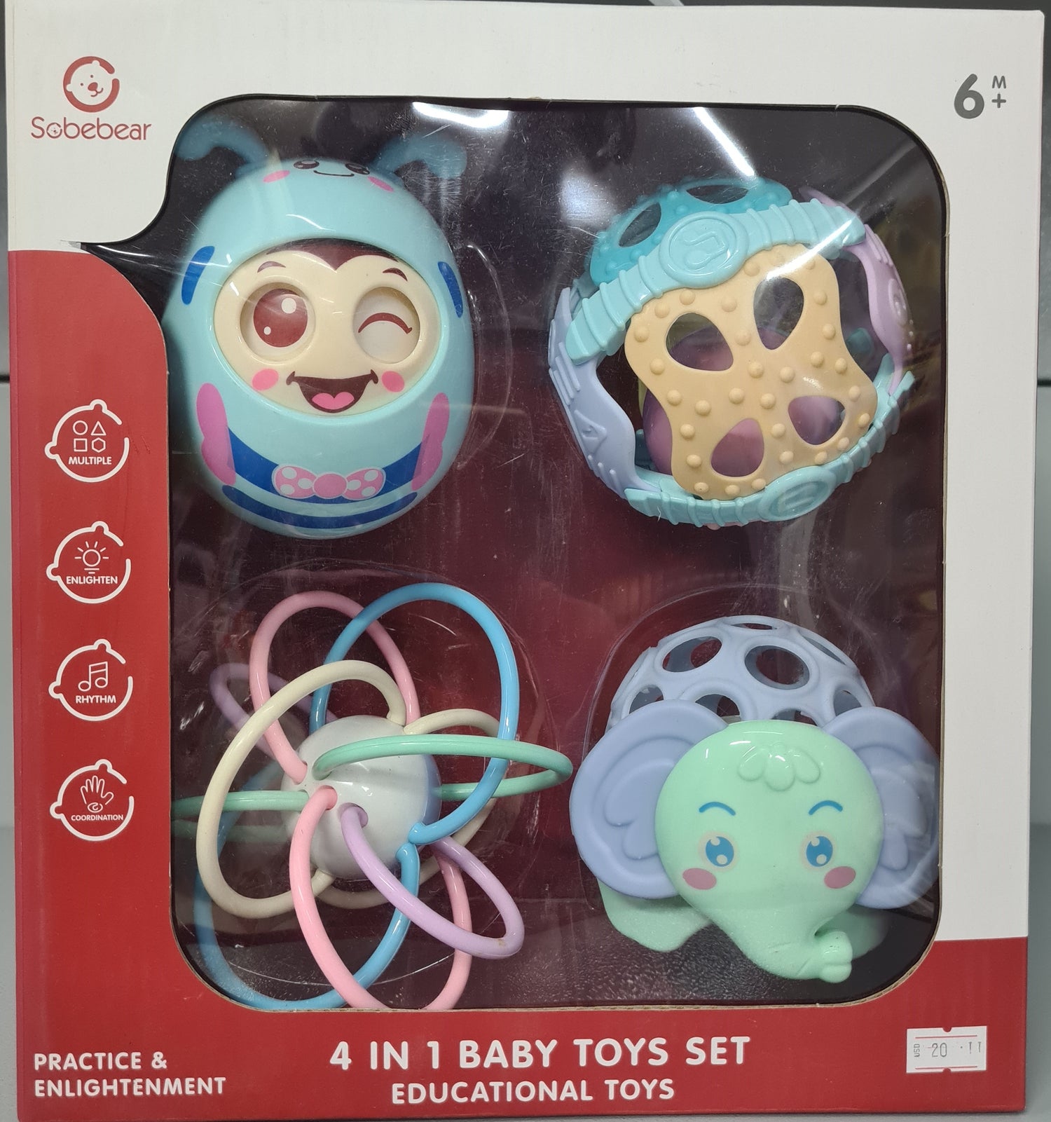 4 In 1 Baby Toys Set