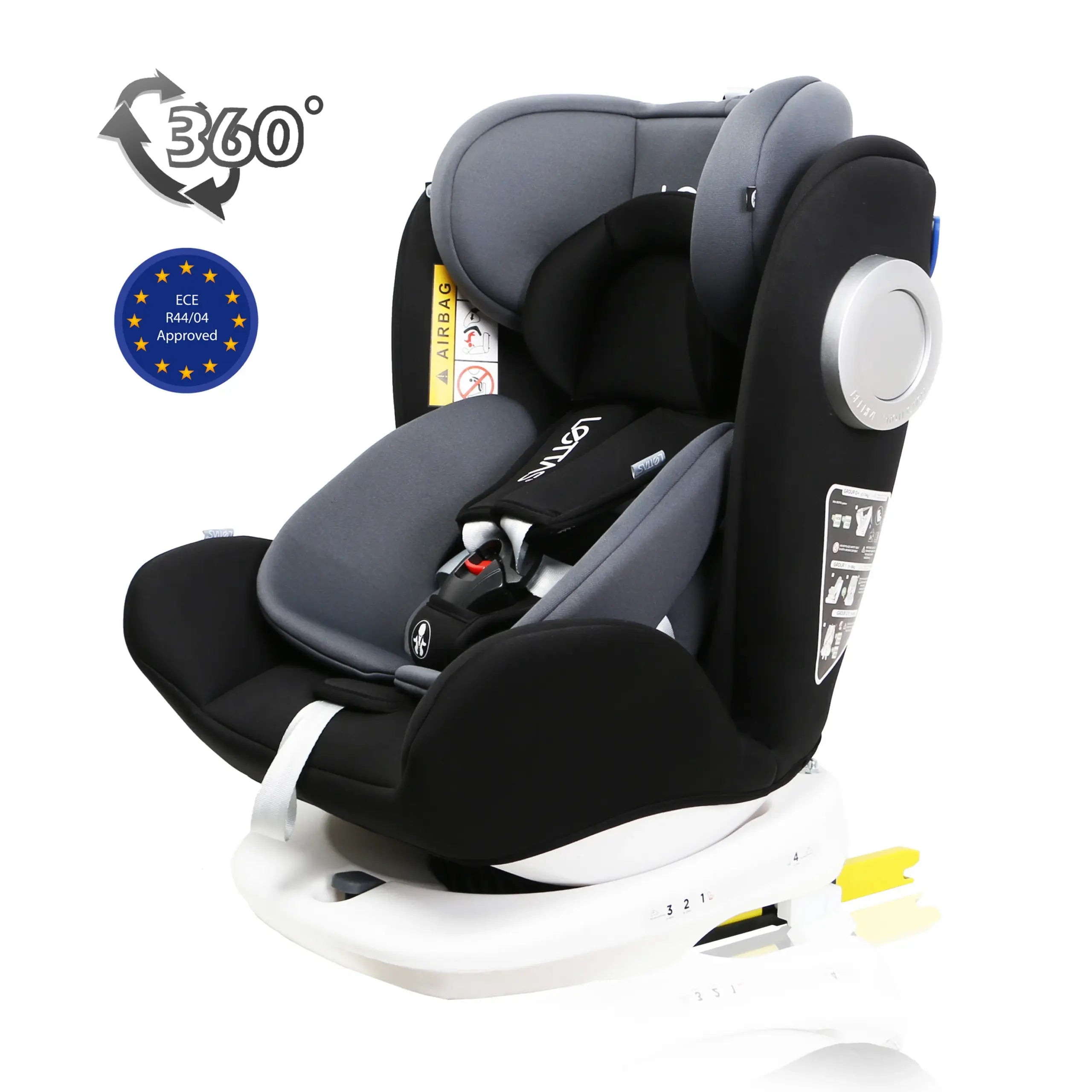 Lettas baby car seat rotation 360?