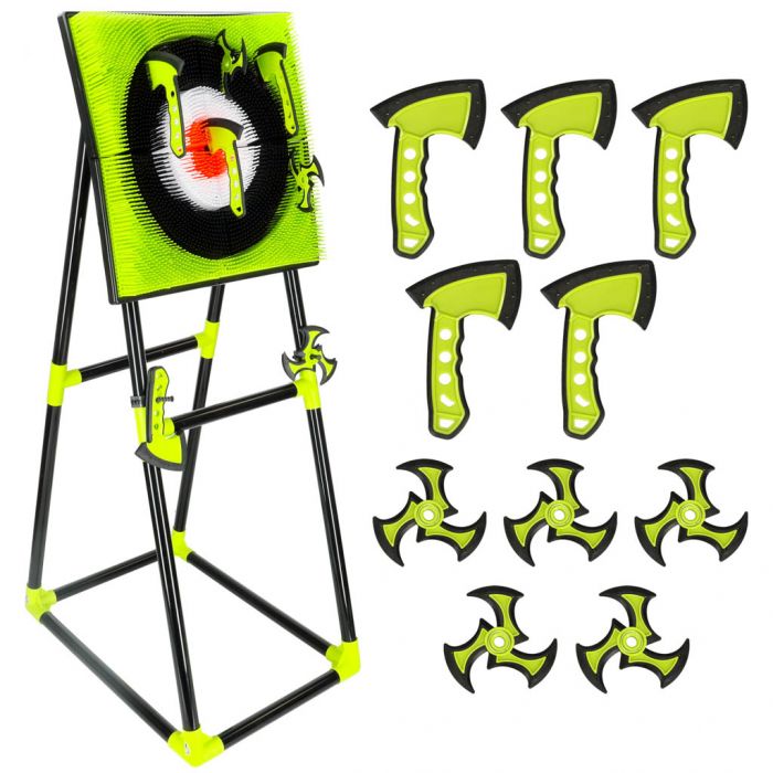 2 IN 1 AXES &amp; STARS TARGET SET - (140X70X50cm)